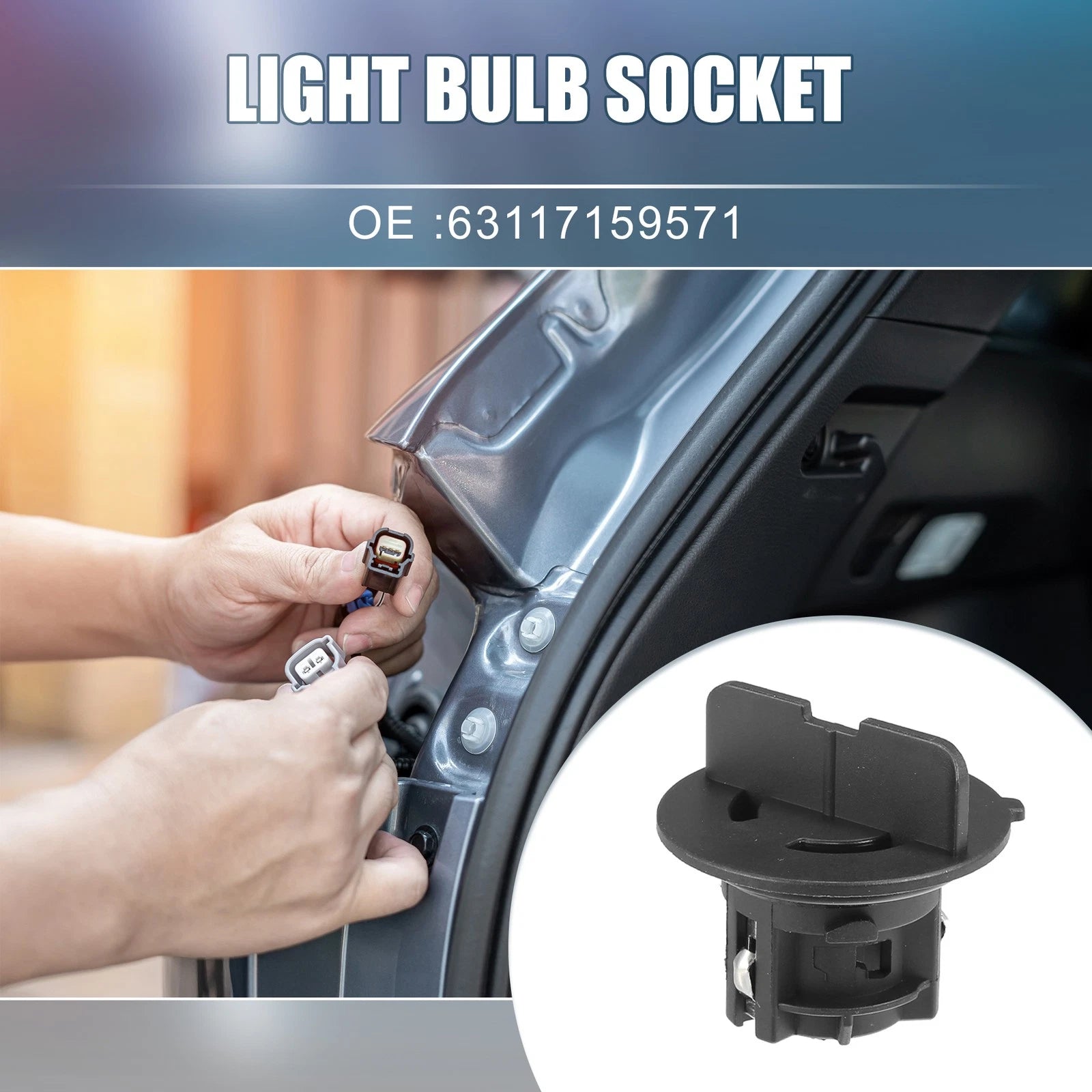 Front Turn Signal Light Bulb Socket Replacement for BMW 325i 330i (2006–2013)