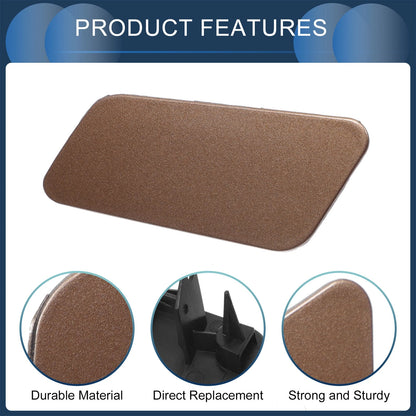 Front Left Washer Nozzle Cover Cap for Volkswagen Touareg (2011–2014) Brown