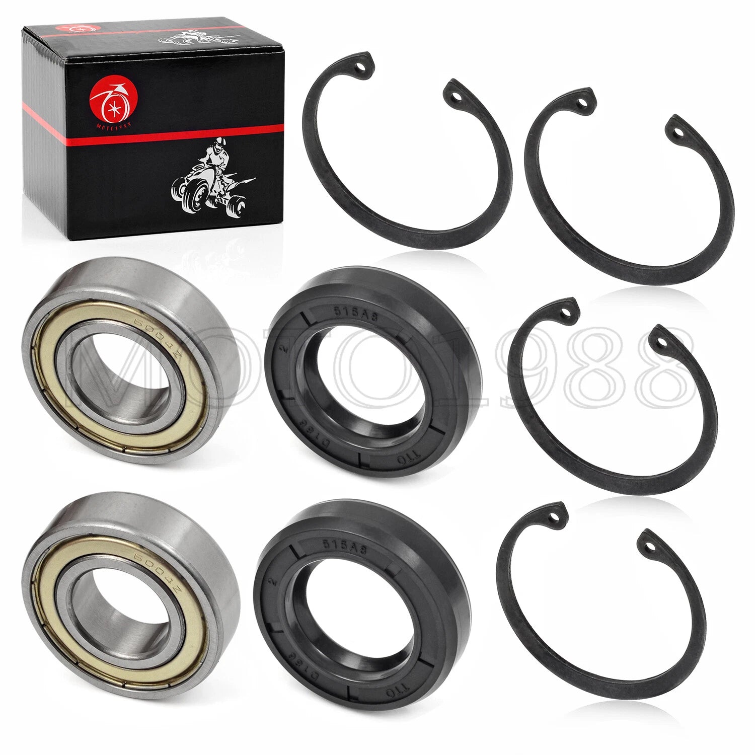 Rear Axle Bearing Seal Kit for EZGO Golf Cart (611931, 70181G01, 15112G1, 620343)
