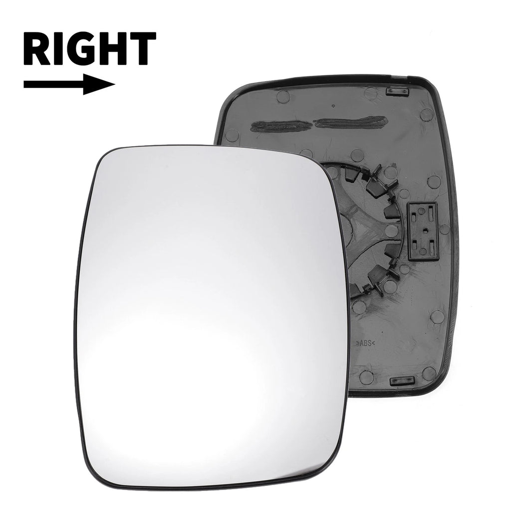 Right Side Mirror Glass w Backing Plate for Mercedes Vito Viano (2014–2019)