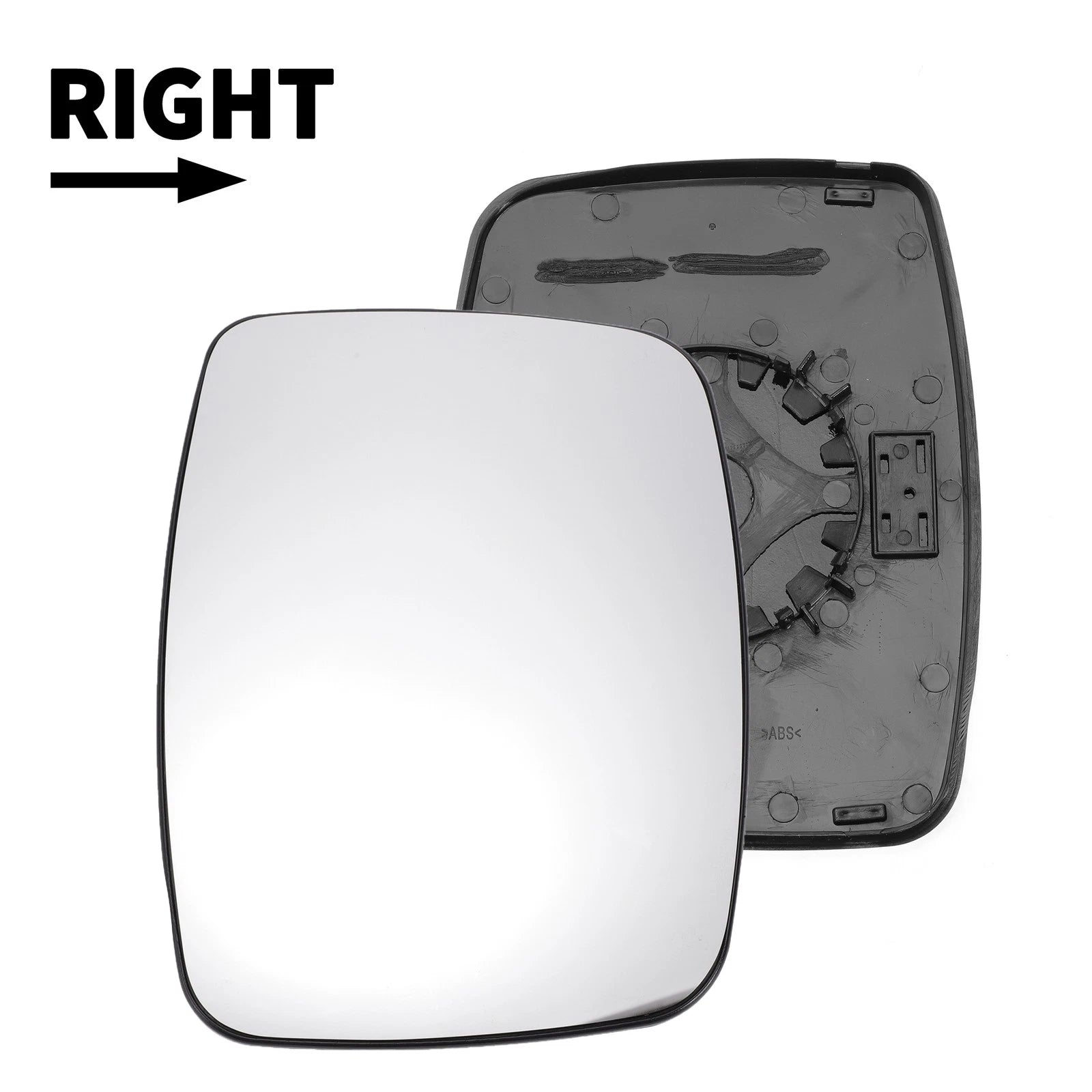Right Side Mirror Glass w Backing Plate for Mercedes Vito Viano (2014–2019)
