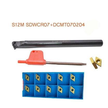 S12M SDWCR07 Holder + DCM7070204 Inserts for Precise Machining