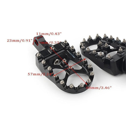 Wide Foot Peg MX Style for Harley Dyna Sportster (2004–2023) Chrome