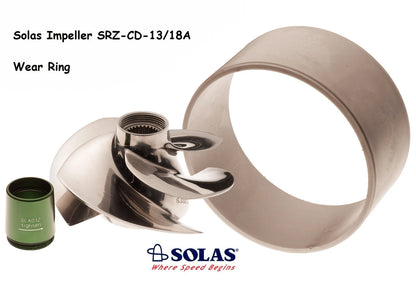 Solas Impeller SRZ-CD-13/18A with Wear Ring for Sea Doo 4-Tec (2002–2009)