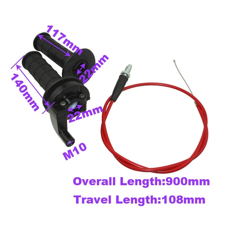 Throttle Cable + Hand Grips for 110cc 125cc 140cc CRF50 SSR BSE (2000–2023)