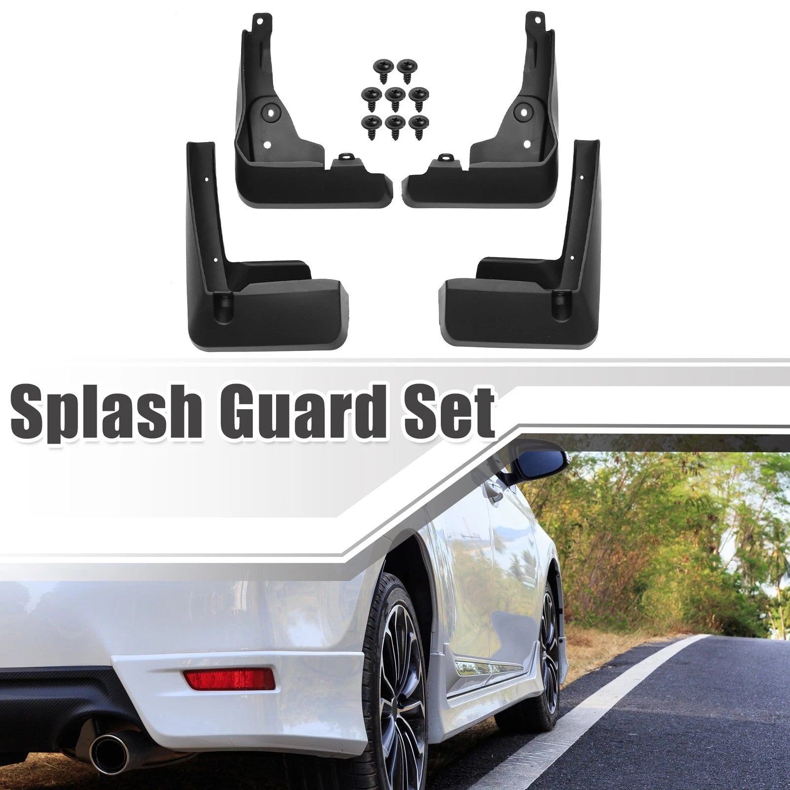 Mud Flaps Splash Guards Front for Toyota Corolla Sedan 1.8L 2.0L (2020–2023)