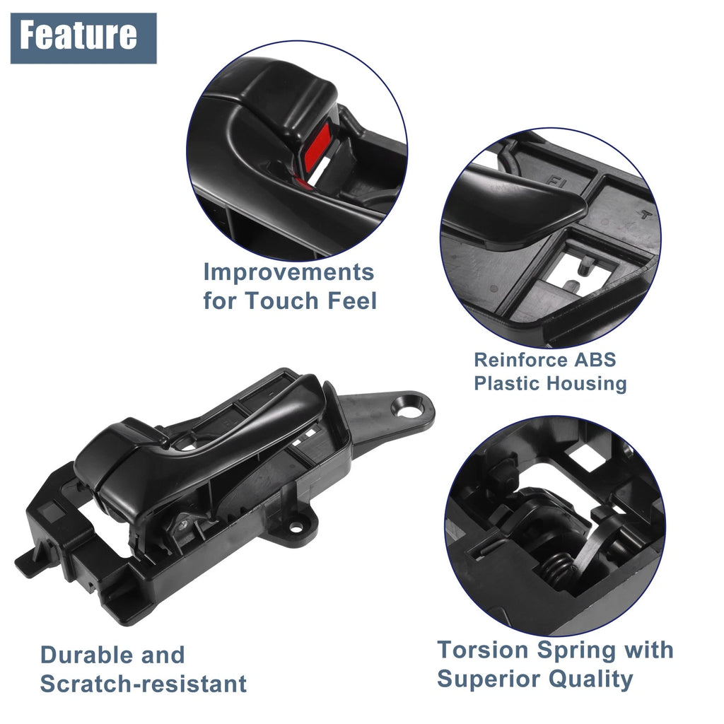 Front Left Interior Door Handle Replacement for Hyundai Sonata (2009–2010)