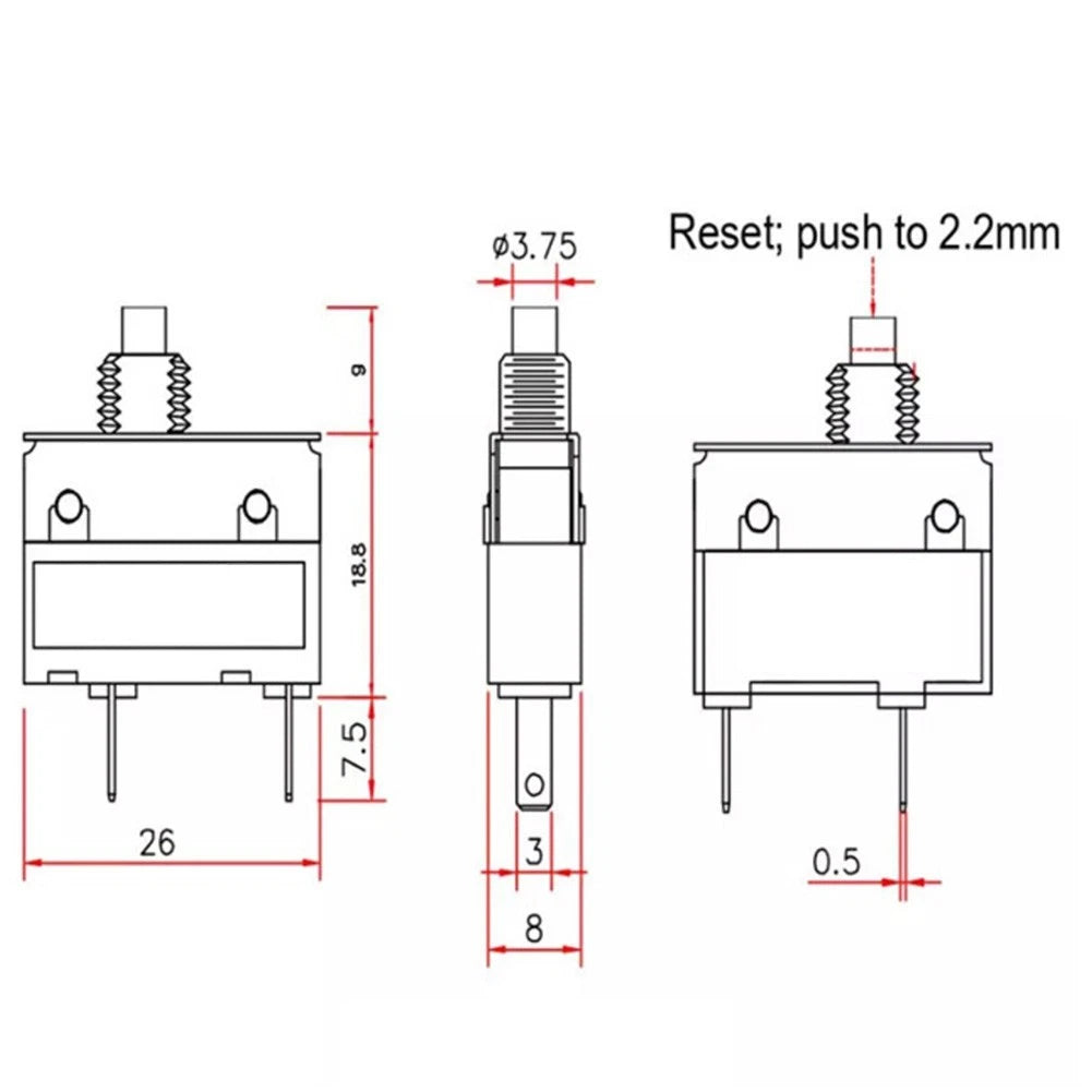 Protection Switch for Household Appliances (Manual Reset, Leakage Current ≤0.5mA)