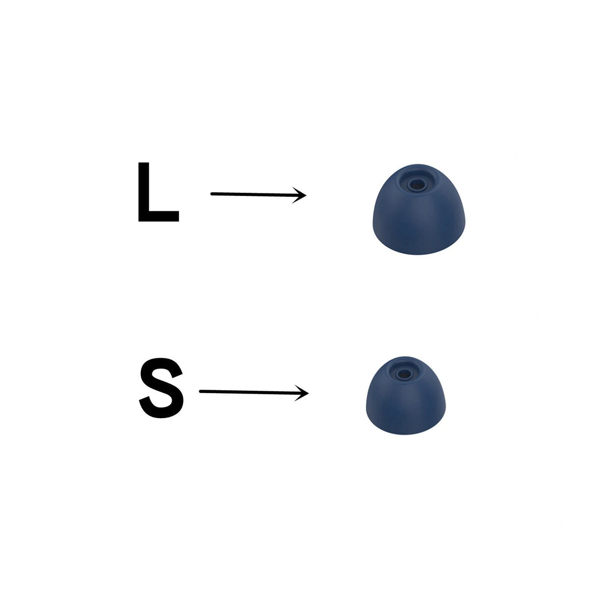 Set of 6 Replaceable Silicone Ear Tips for Galaxy Buds2 SM-R177