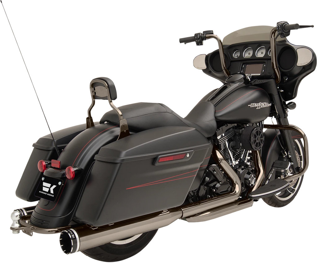 2X 1800-1968 KromeWerks 2-Into-2 Crossover w/4" Eclipse Mufflers for 2009-2016