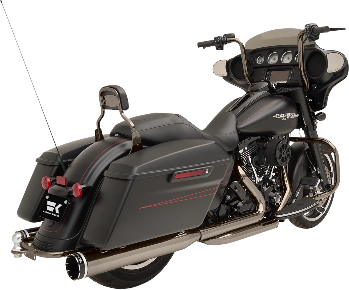 2X 1800-1968 KromeWerks 2-Into-2 Crossover w/4" Eclipse Mufflers for 2009-2016