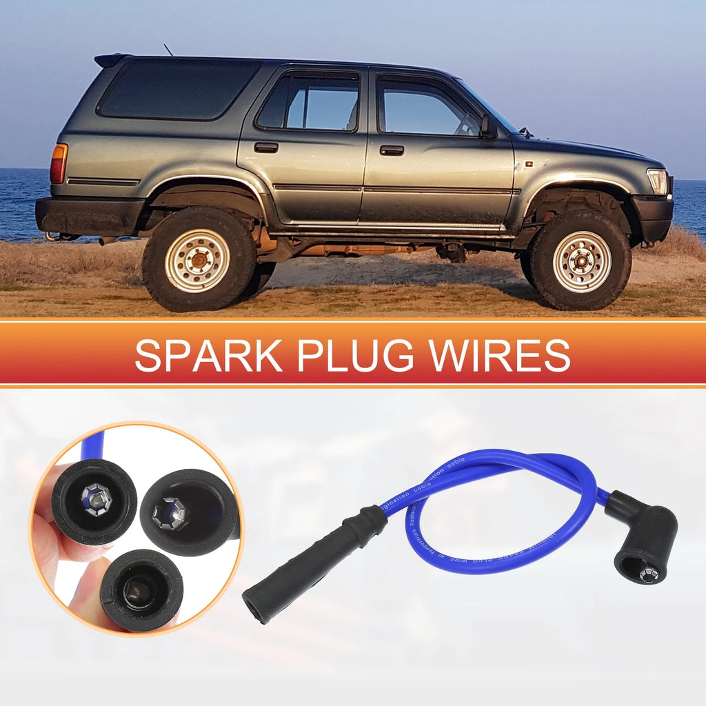 5Pcs Spark Plug Wire Ignition Coil Cable Replacement for Toyota 4Runner (1989–1993)