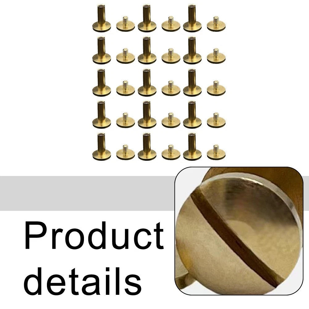 15 Pack Brass Screws for Crafting Use