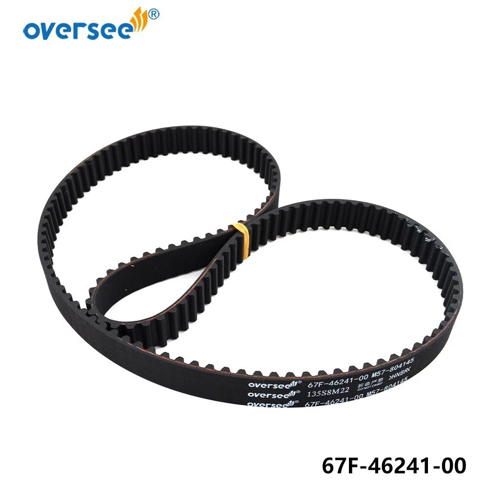 Timing Belt for Yamaha Outboard F75 F80 F90 F100 F115 (2000–2023) 67F-46241-00
