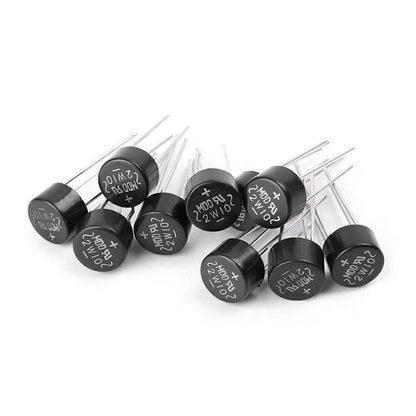 10x Bridge Diode Rectifier 2W 1000V 2A for DIY Electronics