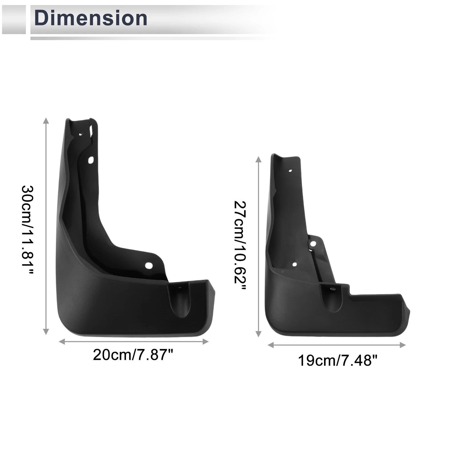 Mud Flaps Splash Guards Set for Audi Q4 e-tron (2022–2024)