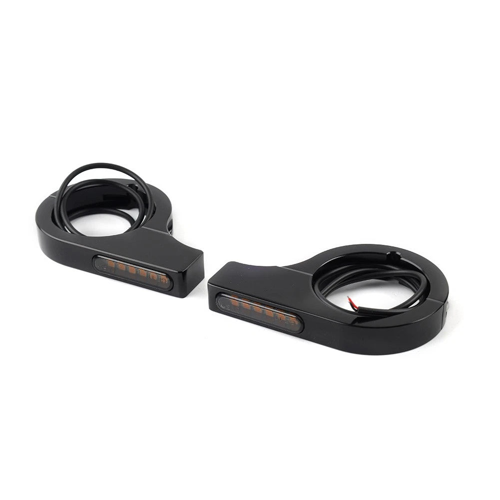 LED Fork Turn Signal Light Indicator for Harley Touring Dyna