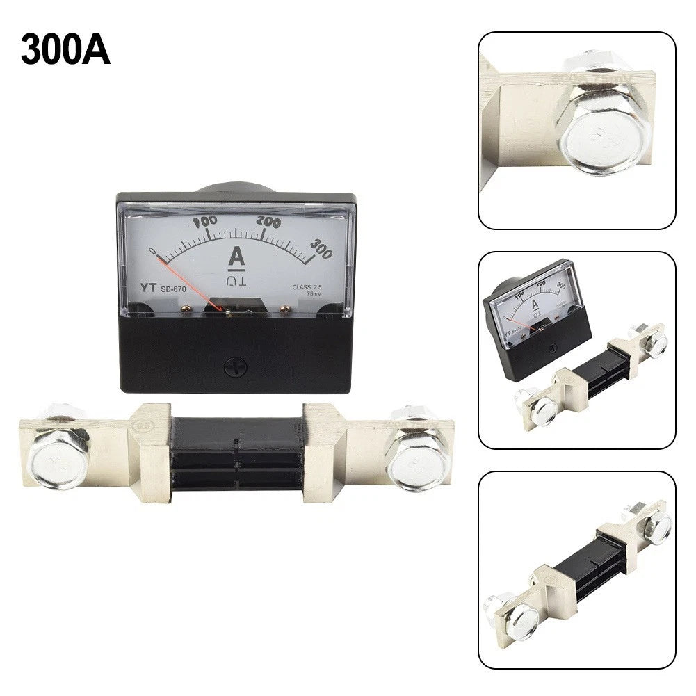Analog Amp Meter Gauge for DC Applications (0-200A/300A)