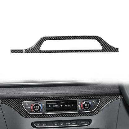 Carbon Fiber Console CD Panel Trim for Audi Q5 SQ5 (2018–2021)