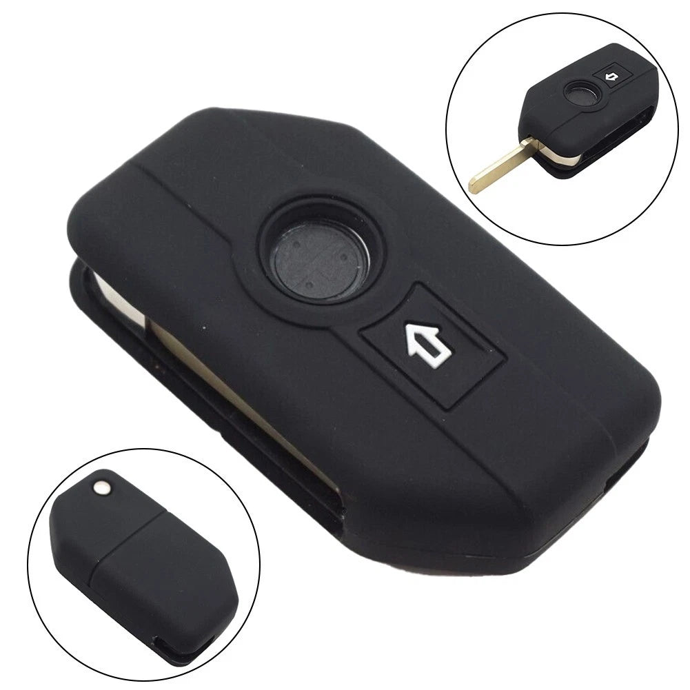 Easy Installation Key Skin Holder Case for Motorcycle Key Black