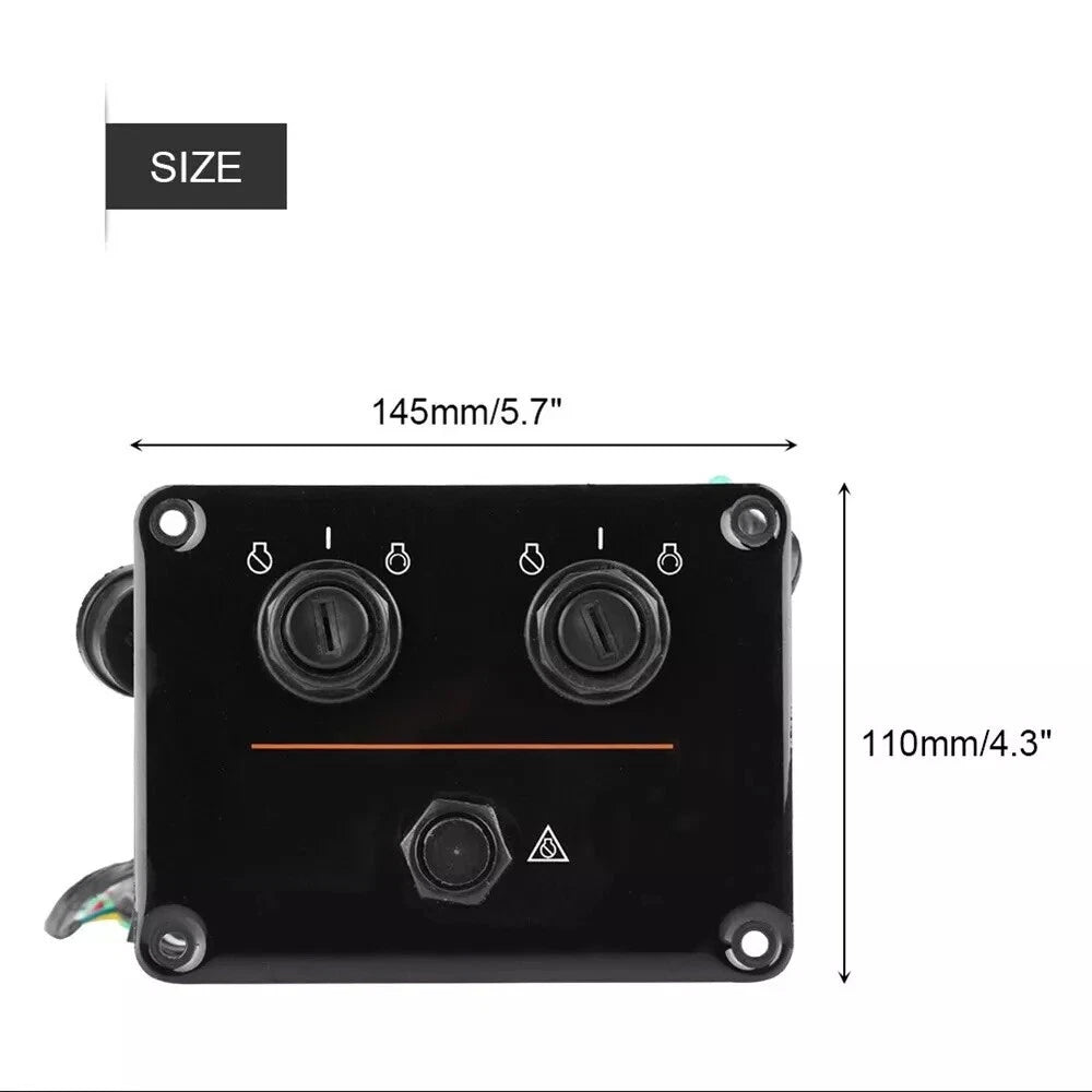 Dual Engine Key Switch Panel for Yamaha (6K1-82570-08-00)