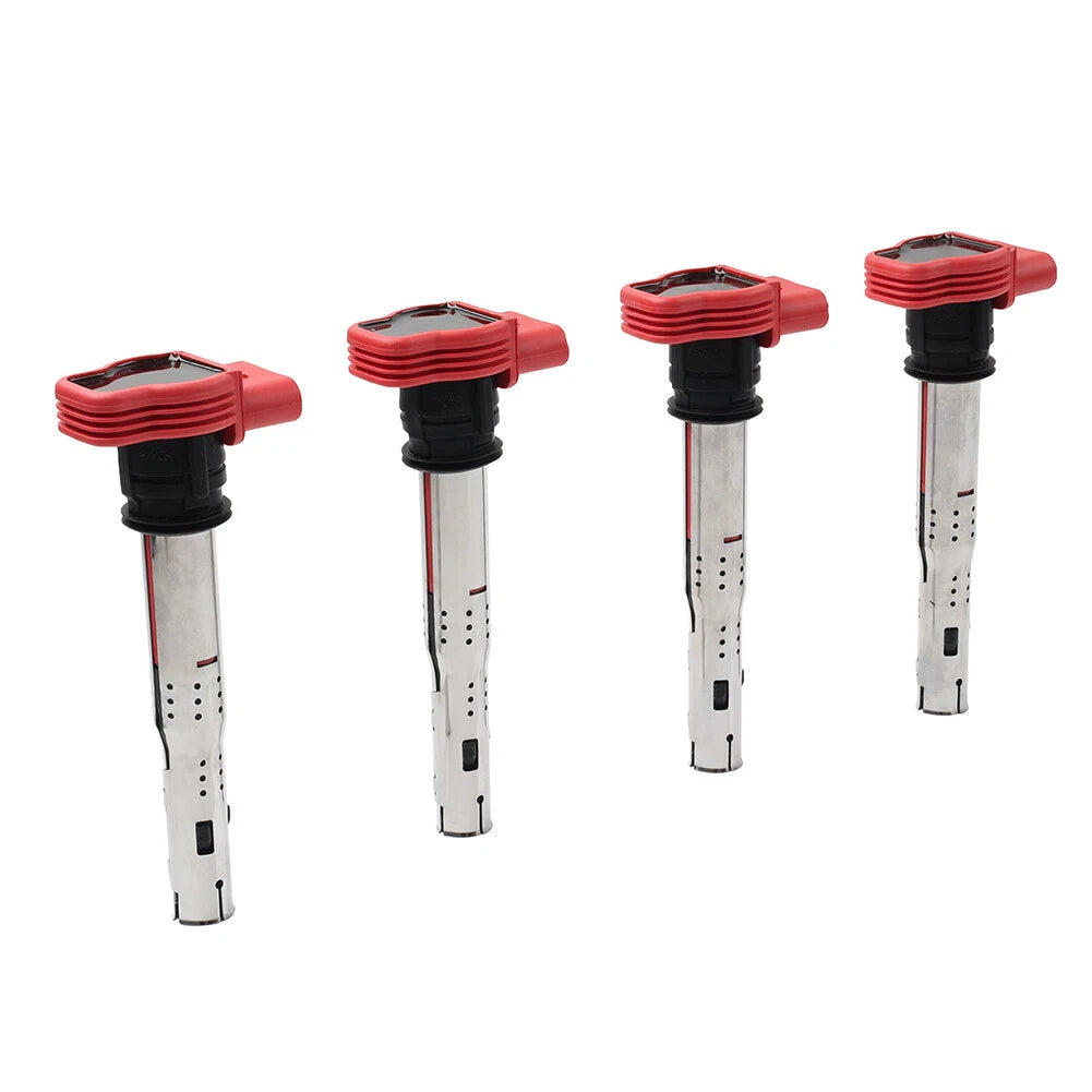 Set of 4 Ignition Coils UF529 for Audi A3 A4 A5 Q5 TT, VW Beetle Golf Jetta Passat