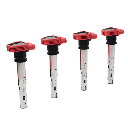 Set of 4 Ignition Coils UF529 for Audi A3 A4 A5 Q5 TT, VW Beetle Golf Jetta Passat