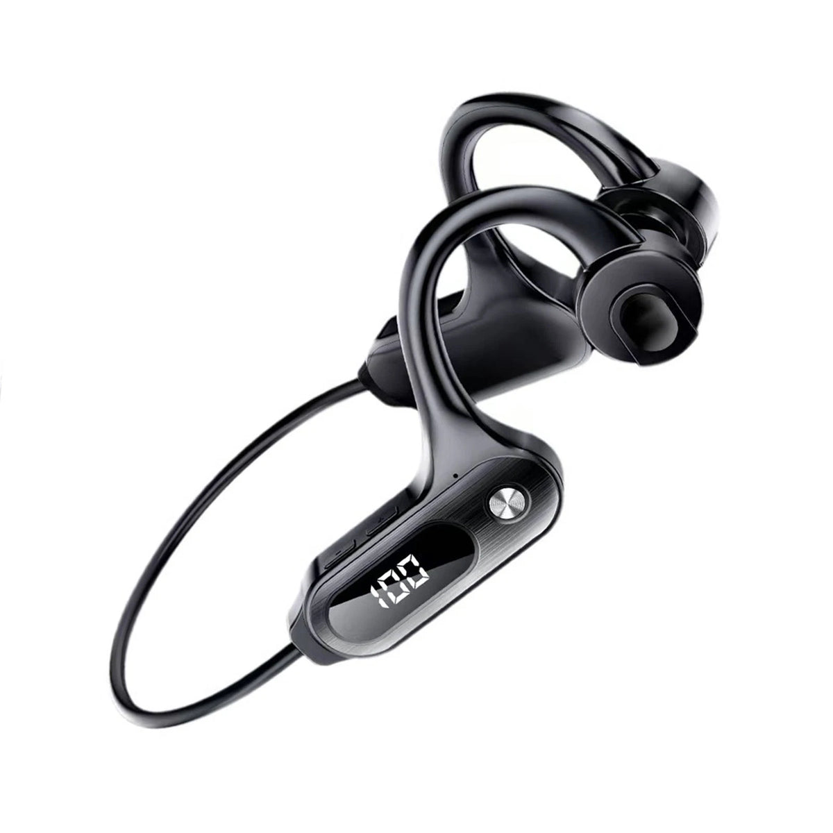 Bluetooth Headset Music Control Wireless LED Digital Screen (30 Days)