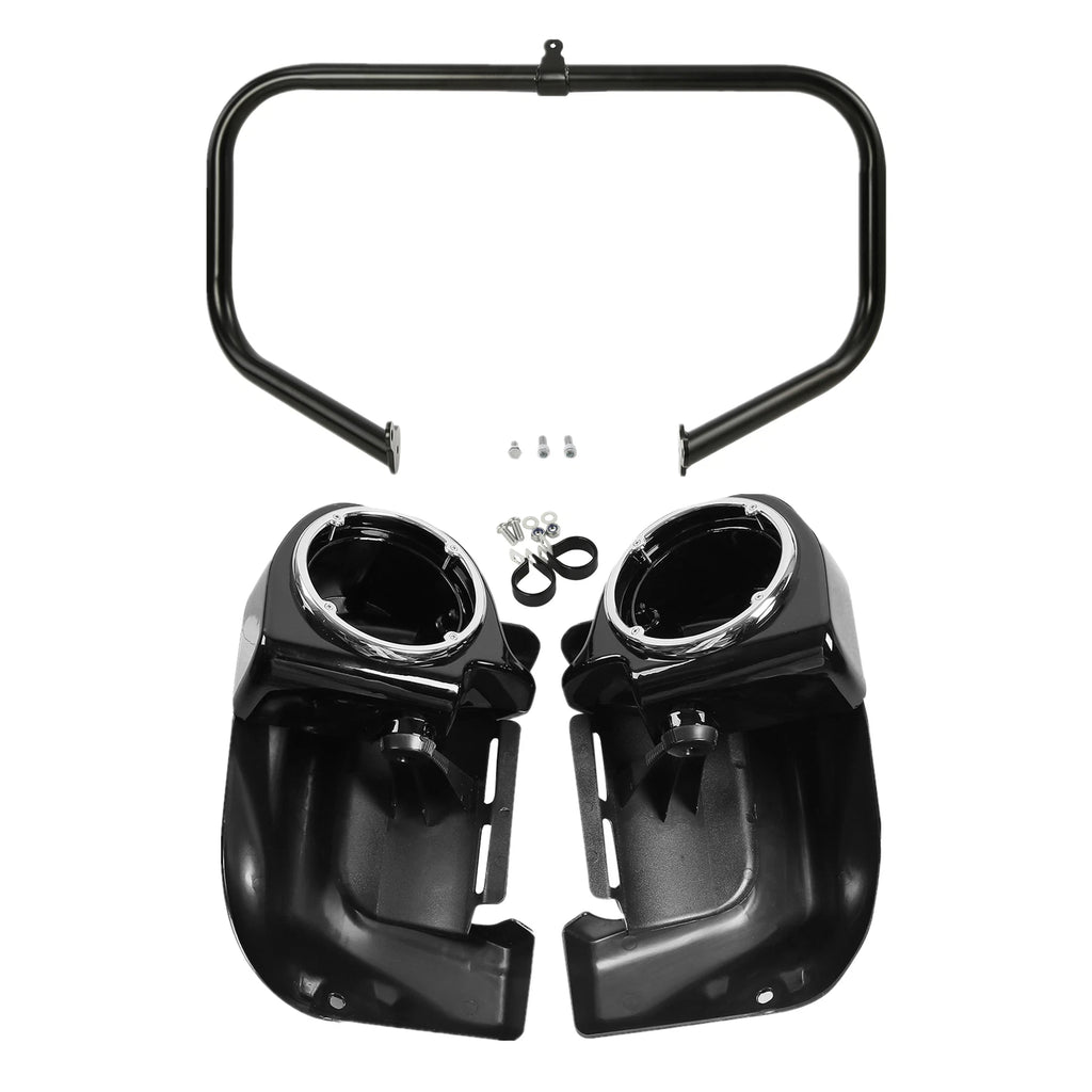 Lower Vented Leg 6.5" Speaker Pods for Harley Touring (2009–2013)