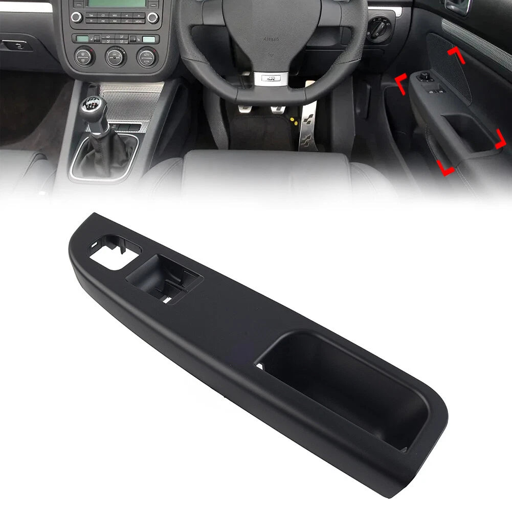 RHD Black Window Switch Control Panel Trim for VW Golf 5 R32 Jetta (2003–2009)