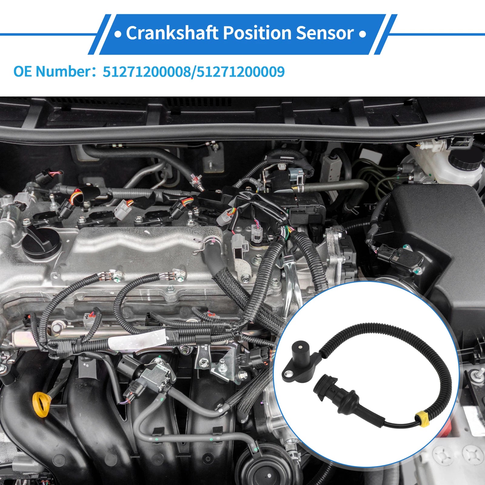 Crankshaft Position Sensor for MAN E2000 FALK (2000) No. 51271200008