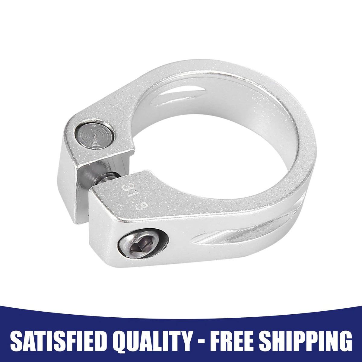 Seat Post Clamp 31.8mm Replacement for Universal Bicycle (1.25 Inch)
