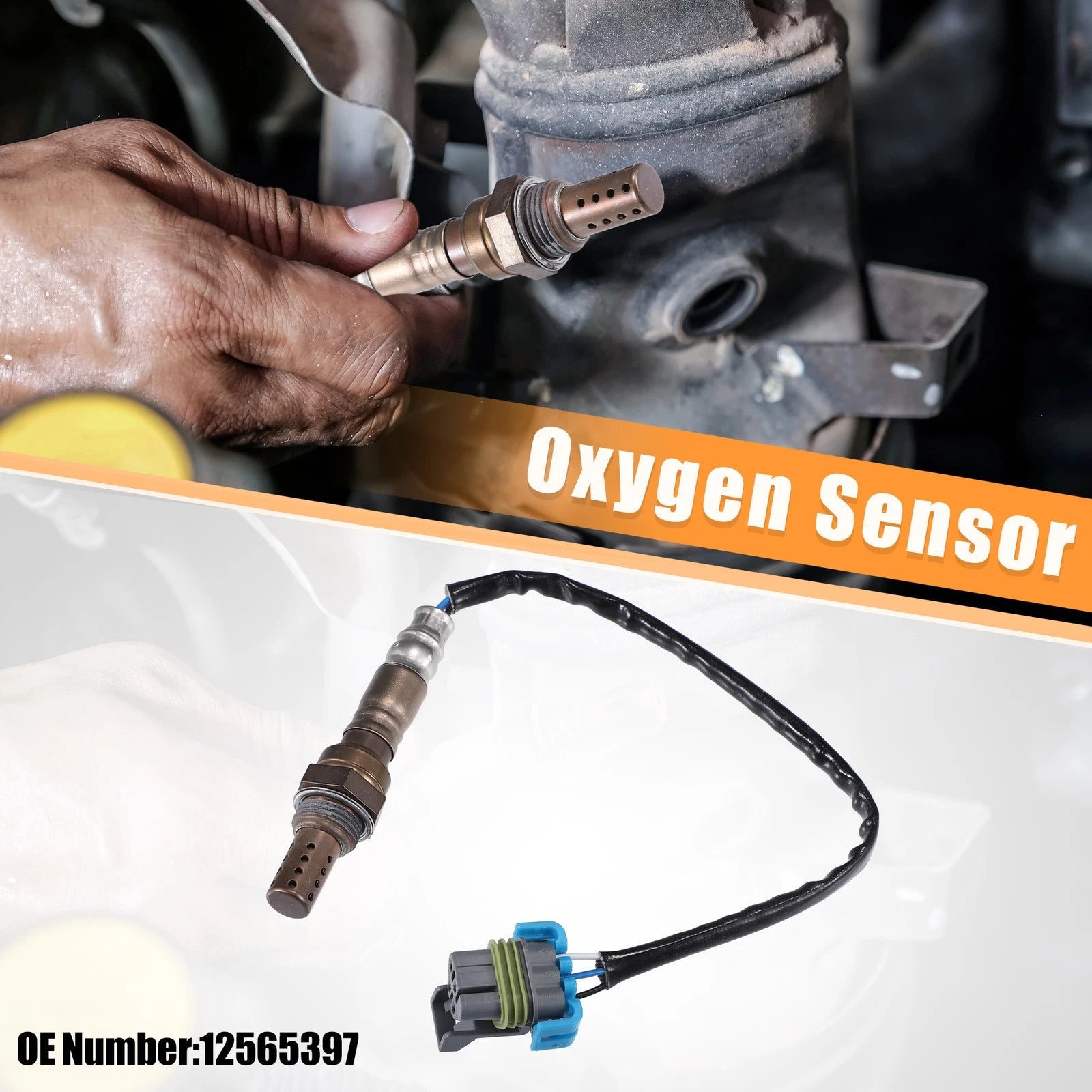Oxygen Sensor Front Left Right Replacement for Chevrolet Silverado 2500 3500 (2007–2014)