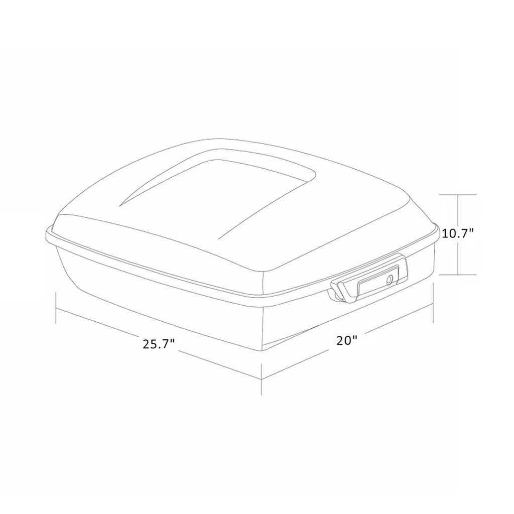 Trunk Mount Rack Docking Kit Pad for Harley Road Glide (2014–2025)
