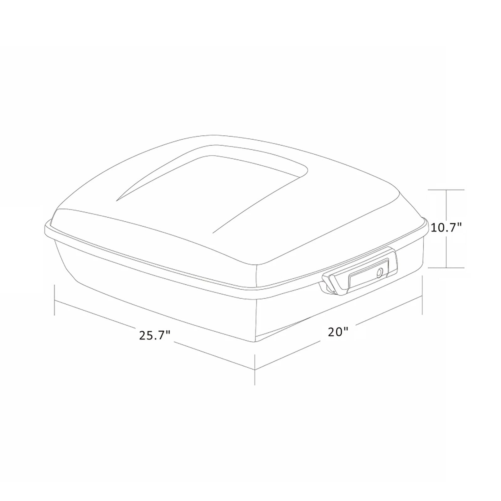 Trunk Mount Rack Docking Kit Pad for Harley Road Glide (2014–2025)
