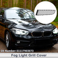 Left Front Fog Light Grill Replacement for BMW 740i (2011–2015) Black