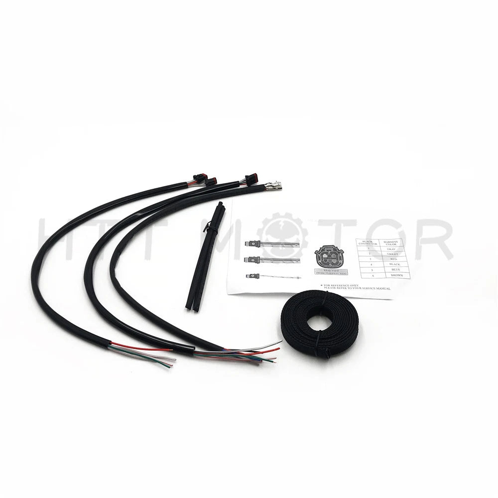 Handlebar Cable Kit for Harley FLHT/X ABS (2016) 15"-17" Stainless Steel