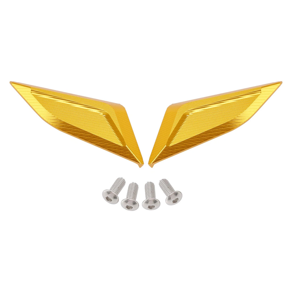 Billet Gold Mirror Block Off Plates for Ducati Panigale V4/S/R V2 (2018–2024)