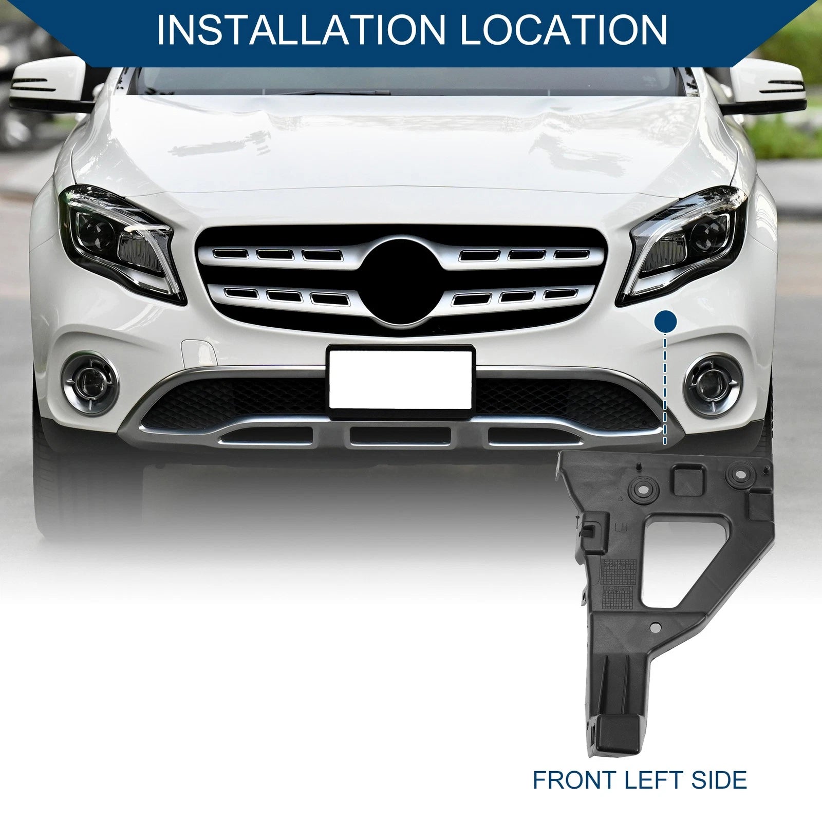 Left Front Bumper Support Bracket Replacement for Audi A6 Quattro (2005–2011)