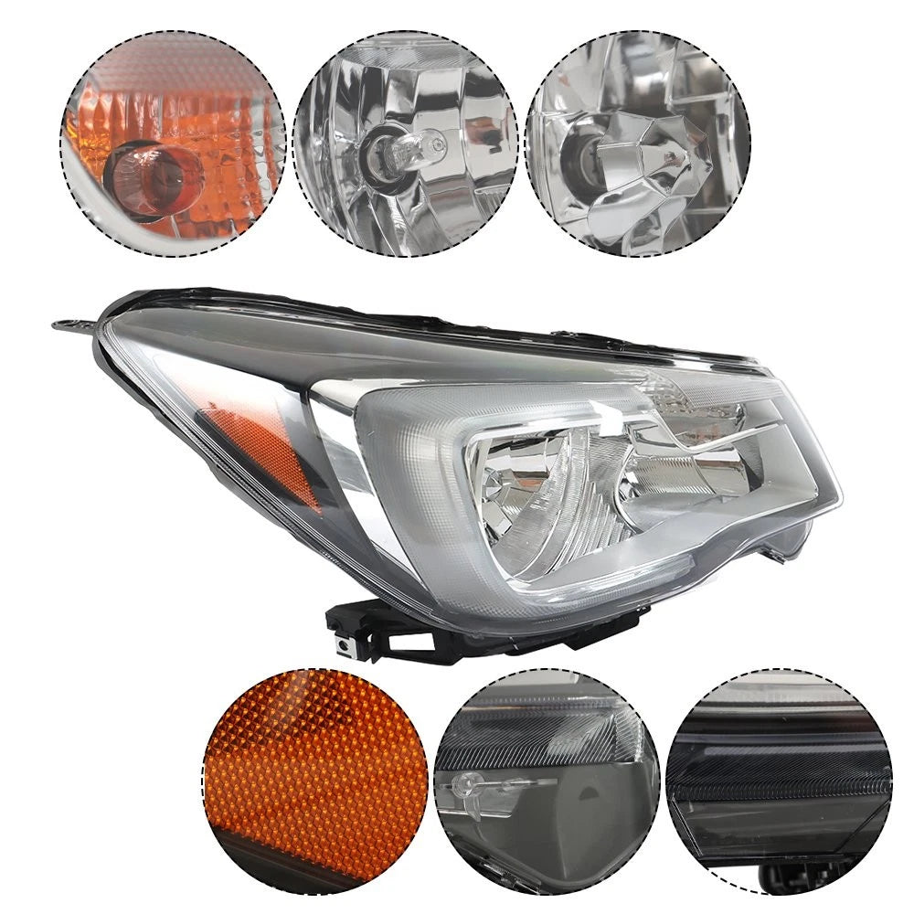 Halogen Right Headlight for Subaru Forester (2017–2018) RH Side Black