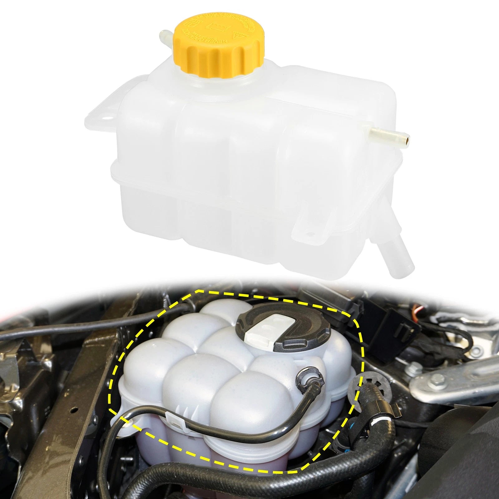 Coolant Reservoir Tank with Cap for Chevrolet (2014–2018)