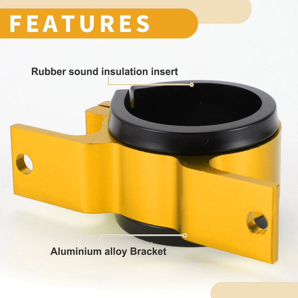 Fuel Filter Mounting Bracket for Universal Applications (50mm) - Aluminum Gold