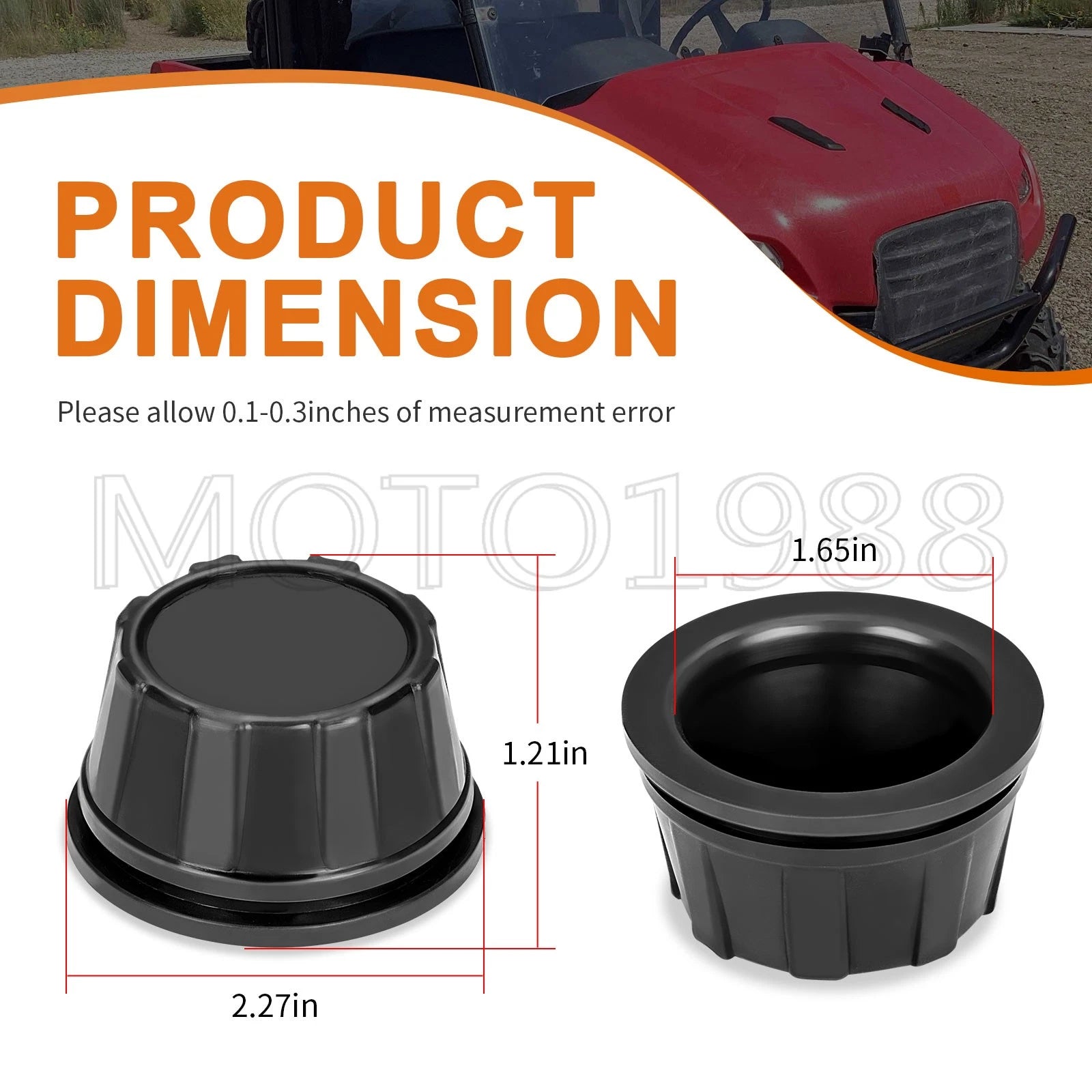 Set of 4 Wheel Center Caps for Honda MUV700 (2009–2013) 44732-HL1-A00