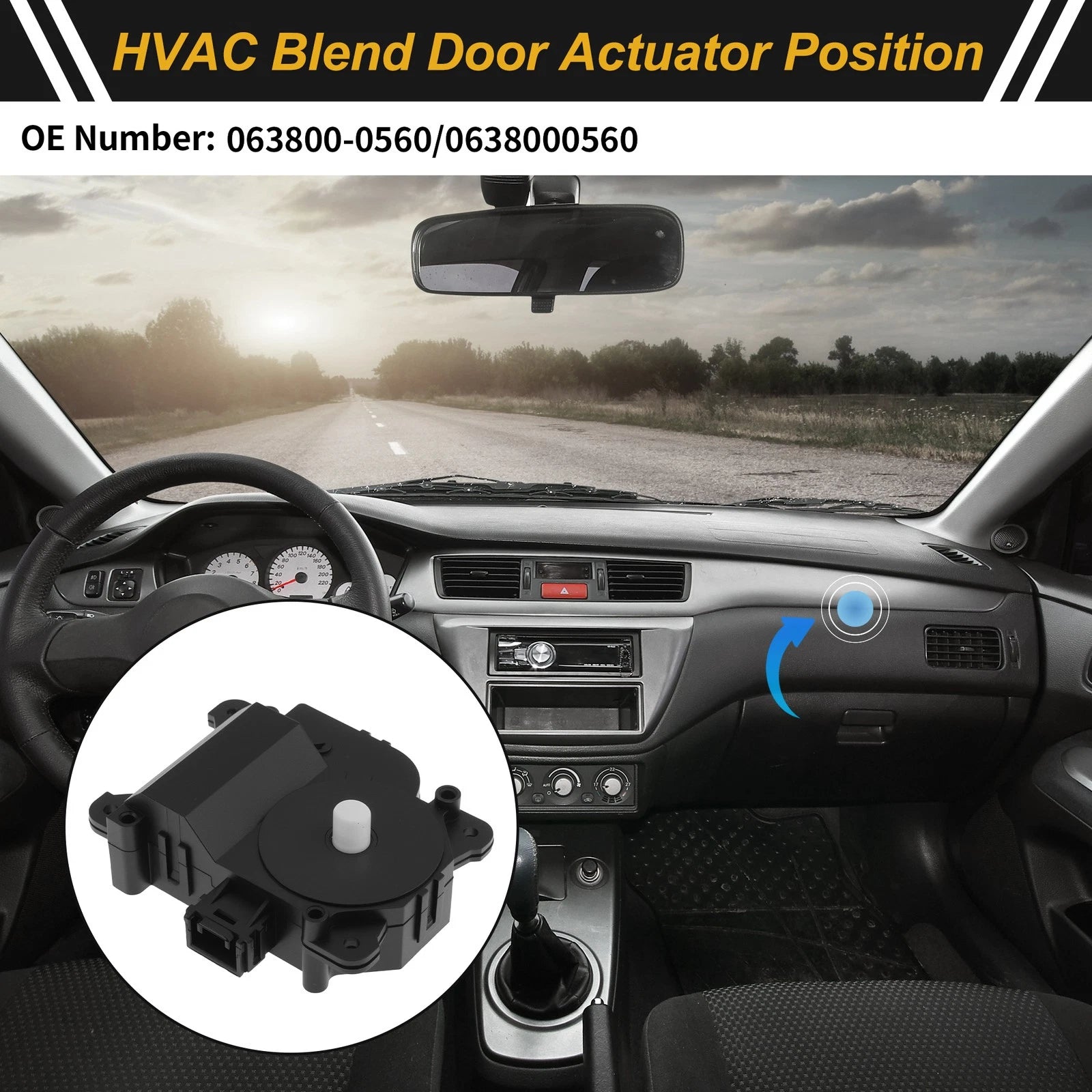 HVAC Heater Blend Door Actuator Replacement for Toyota Corolla (1998–2002)