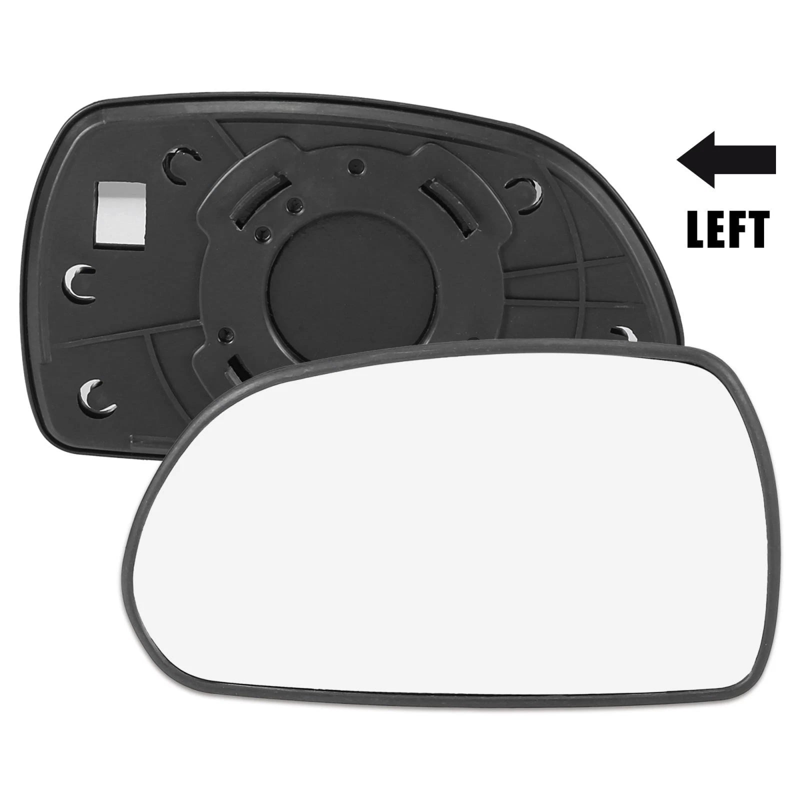Left Driver Side Rearview Mirror Glass Replacement for Hyundai Elantra (2011–2018)