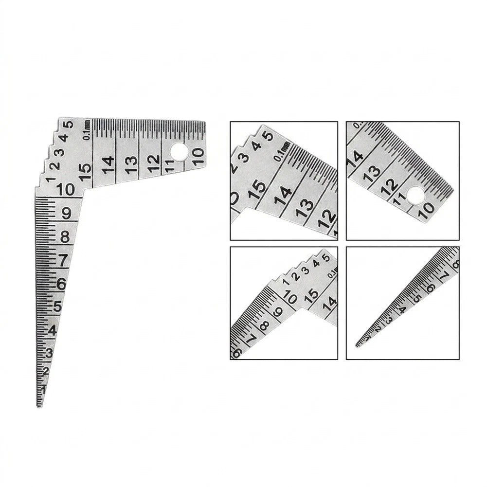 Etched Stainless Steel Gap Ruler 1mm 10mm 15mm for Mechanical Gap Checking