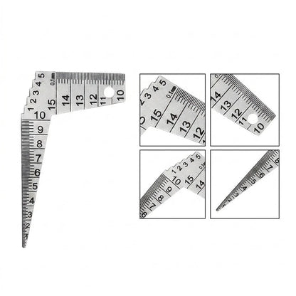 Etched Stainless Steel Gap Ruler 1mm 10mm 15mm for Mechanical Gap Checking