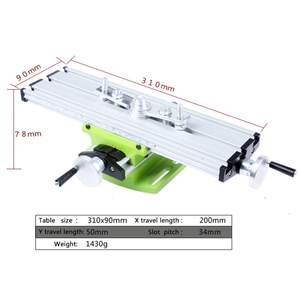 Cross Slide Worktable for Mini BG6300 (Dual-Axis Linear Motion)