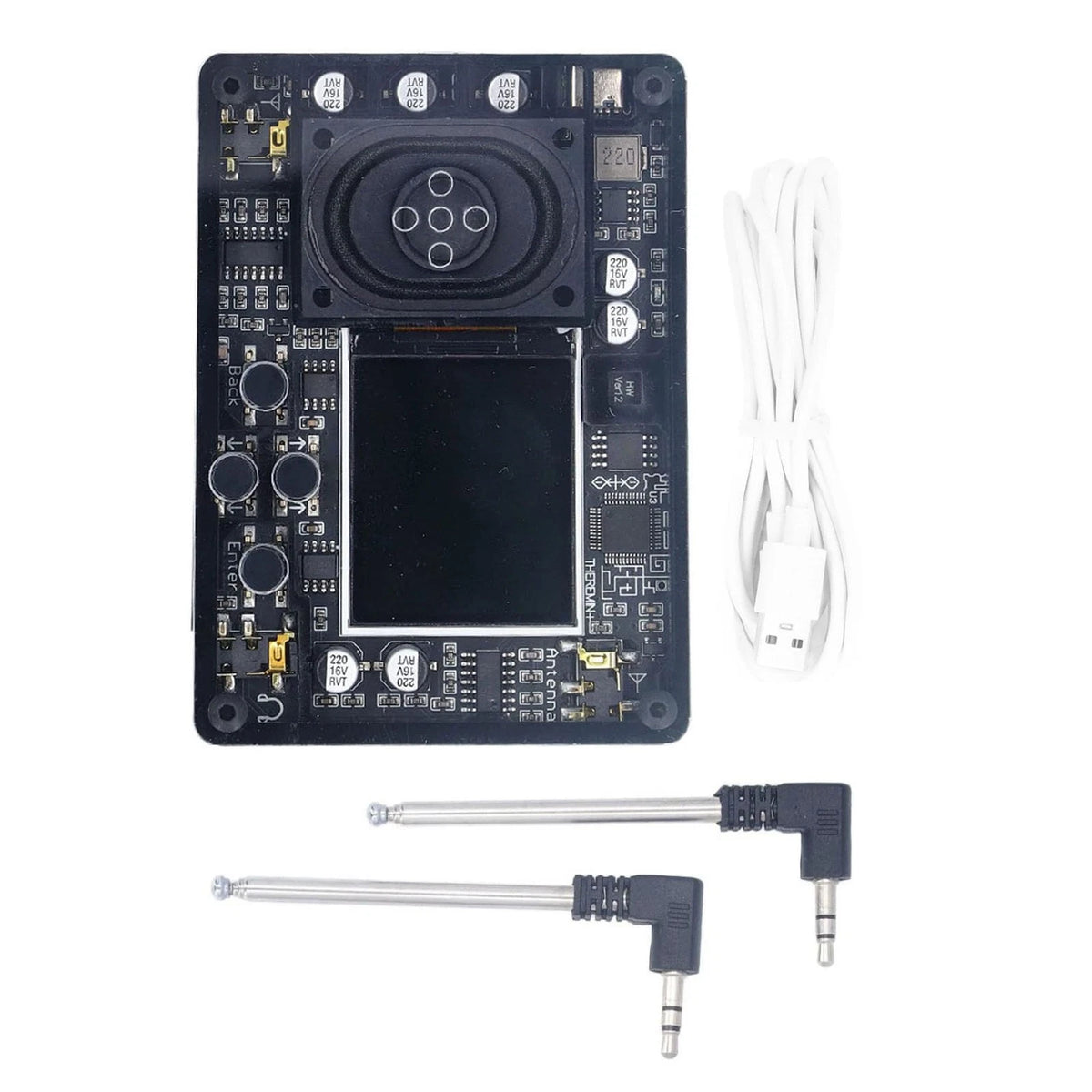 Mini Theremin Musical Instrument with Screen Display