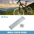 13G J Bend Bicycle Spokes Set with Nipples for 8.43 Inch Wheels (36 Pack)